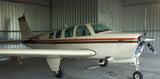 Beechcraft Bonanza A36 Cream Brown Orange model 1