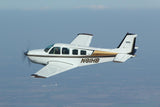 Beechcraft Bonanza A36 Gold Black model 1