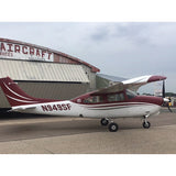 Airplane Design (Burgundy/Silver) - AIR35JJ210-BS1
