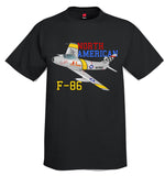 North American F-86 Sabre Airplane T-Shirt - Personalized w/ Your N#