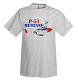 North American P-51 Mustang Airplane T-Shirt - Personalized w/ Your N#