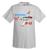 North American P-51 Mustang Airplane T-Shirt - Personalized w/ Your N#