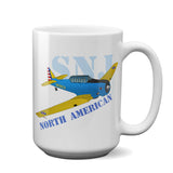 North American T-6 Texan/AT-6/SNJ Airplane Ceramic Mug - Personalized