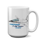 Northrop T-38 Talon Airplane Ceramic Mug - Personalized w/ N#