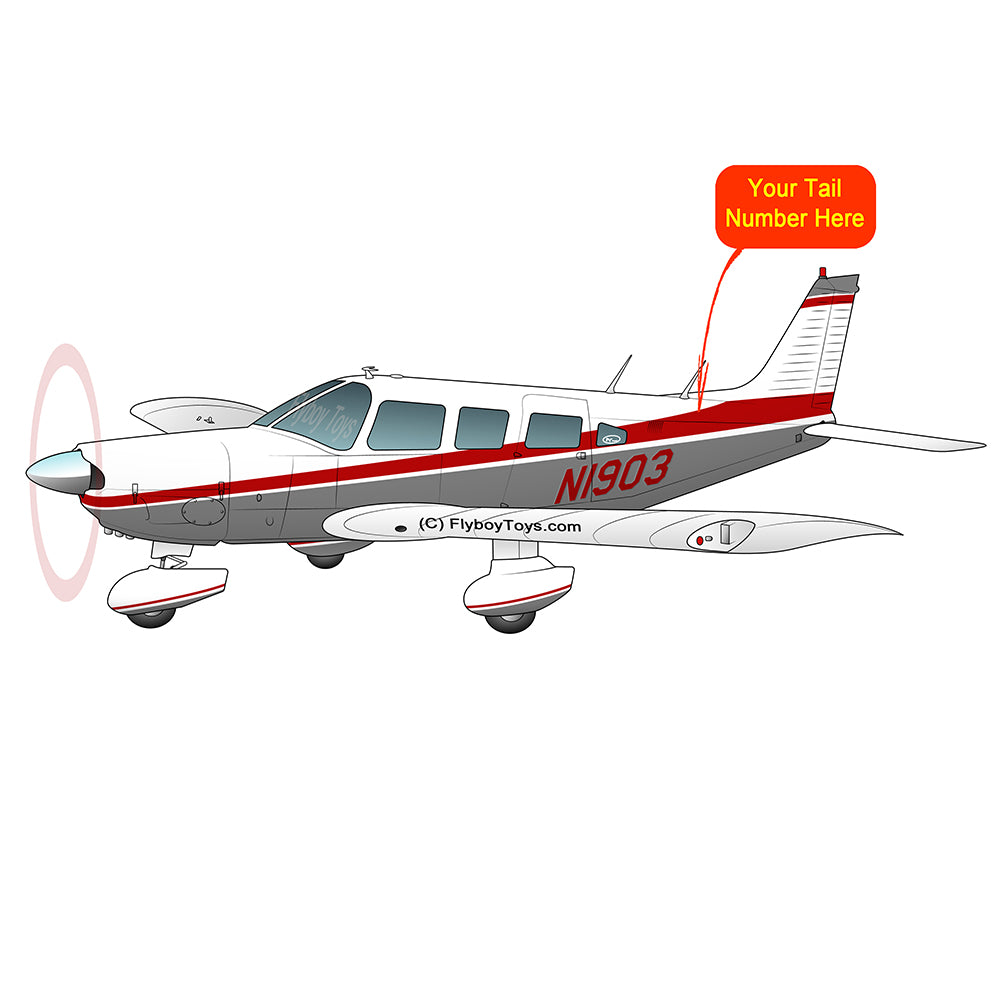 Airplane Design (Silver/Red #2) - AIRG9G3856-SR2