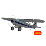 Airplane Design (Silver/Blue) - AIRG9GG1H-SB1