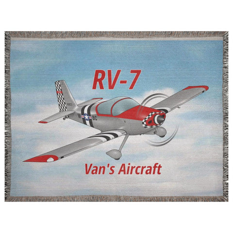 Custom Airplane Woven Blanket