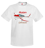 Robin DR400 (Red/Tan) Airplane T-Shirt - Personalized with Your N#