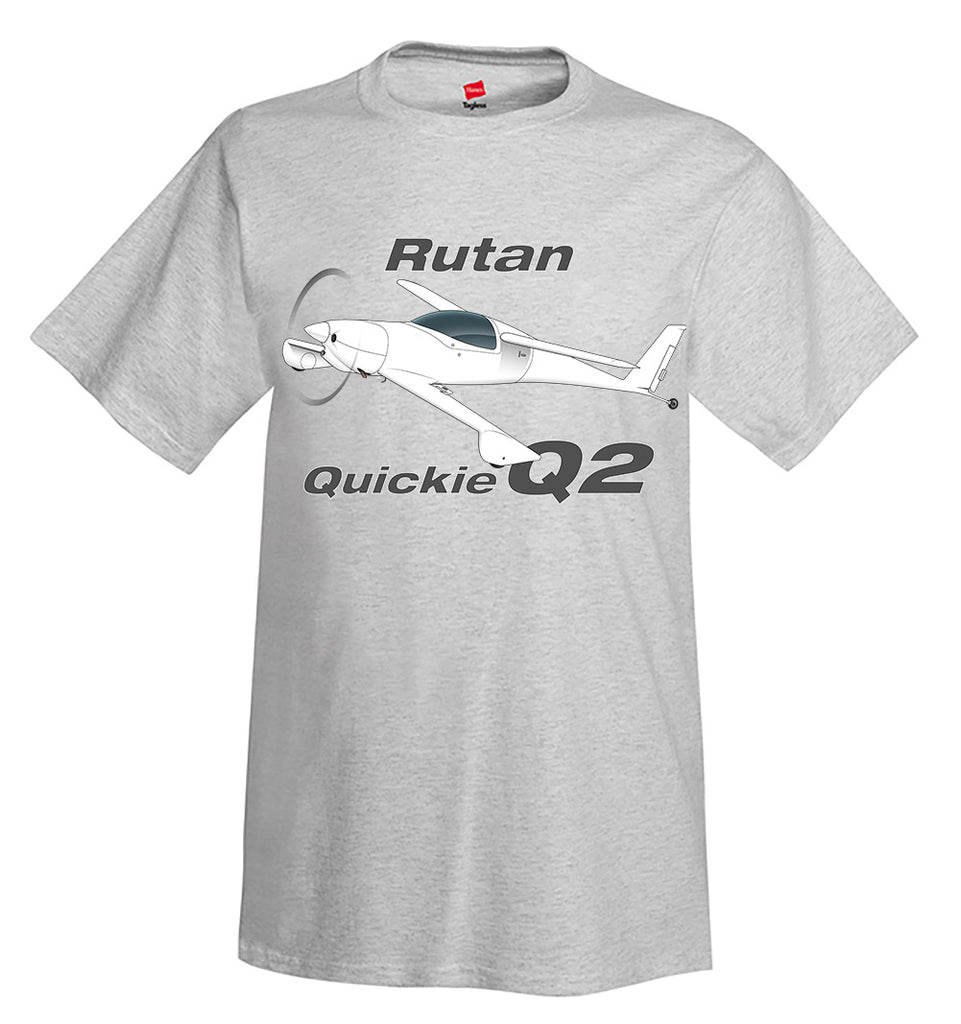 Rutan Quickie Q2 Airplane T-Shirt - Personalized w/ Your N#