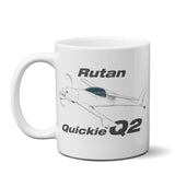 Rutan Quickie Q2 Airplane Ceramic Mug - Personalized w/ N#