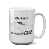 Rutan Quickie Q2 Airplane Ceramic Mug - Personalized w/ N#