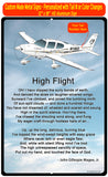 High Flight HD Airplane SIGN-HIGHFLIGHT-AIR39ISR22-SBG2 - Personalized with Your N#