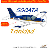 Socata Trinidad TB 20 Airplane T-shirt - Personalized with N#