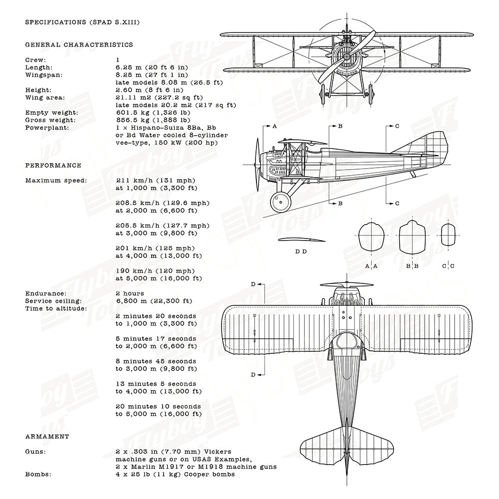 SPAD S.XIII Blueprint