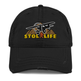 STOL LIFE Airplane Embroidered Distressed Cap - Personalized with Your N#