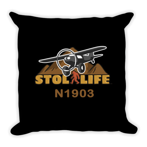 STOL Life Aviation Throw Pillow  - Personalized w/ your N#