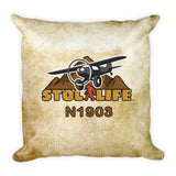 STOL Life Aviation Throw Pillow  - Personalized w/ your N#