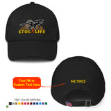 STOL Life Airplane Embroidered Baseball Cap - Personalized with Your N#