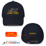 STOL Life Airplane Embroidered Baseball Cap - Personalized with Your N#