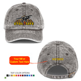 STOL LIFE Airplane Embroidered Vintage Cap - Personalized with Your N#