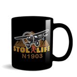 STOL LIFE Airplane Ceramic Mug - Personalized with Your N#