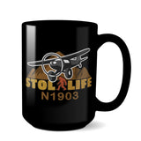 STOL LIFE Airplane Ceramic Mug - Personalized with Your N#