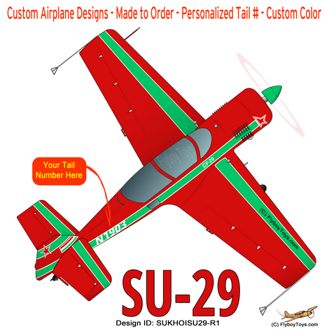 Sukhoi SU-29 (Red) Airplane Design