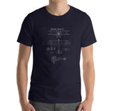 Airplane Blueprint Design T-shirt - AIRJFG31D-BP