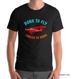 Born to Fly Aviation Theme T-Shirt- Personalized w/ Your Airplane