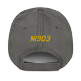 Helicopter Embroidered Distressed Cap HELIJ9BS76-YB1 - Personalized w/ Your N#