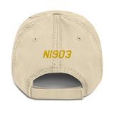 Helicopter Embroidered Distressed Cap HELIJ9BS76-YB1 - Personalized w/ Your N#