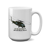 Sikorsky UH-60 Black Hawk Airplane Ceramic Mug - Personalized