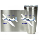 Mooney M20J (AIRDFFM20J-SBN1) Airplane Travel Tumblers - Add your N#