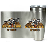 STOL LIFE Airplane Travel Tumblers  - Personalized with Your N#