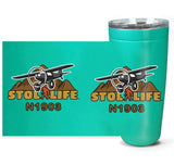 STOL LIFE Airplane Travel Tumblers  - Personalized with Your N#