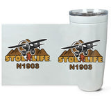 STOL LIFE Airplane Travel Tumblers  - Personalized with Your N#