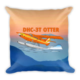 De Havilland DHC-3T Otter Airplane Custom Throw Pillow Case Stuffed & Sewn