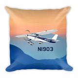 Airplane Custom Throw Pillow Case Stuffed & Sewn - AIR35JJ152-RB2
