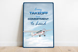 Takeoff Metal HD Airplane Sign - AIR35JJ172-BR1