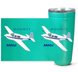 Mooney M20J (AIRDFFM20J-SBN1) Airplane Travel Tumblers - Add your N#