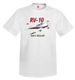 Van's Aircraft RV-10 Airplane T-Shirt - Personalized with Your N#
