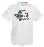 Douglas C-47 Skytrain Airplane T-Shirt - Personalized with Your N#