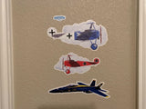 Custom Decals (Matte) Pack of 3 - Personalized with your Airplane
