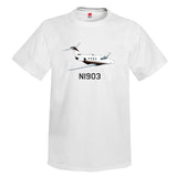 Airplane T-shirt (Black/Red/Gold) AIR255GI51A-BRG1 - Personalized with Your N#