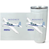 Mooney M20J (AIRDFFM20J-SBN1) Airplane Travel Tumblers - Add your N#