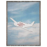 Custom Airplane Woven Blanket