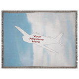 Custom Airplane Woven Blanket