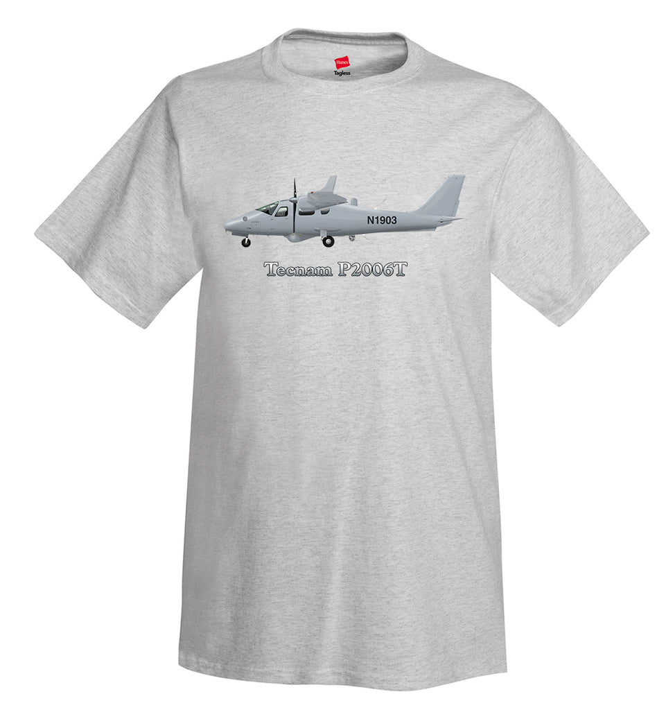 Tecnam P2006T Airplane T-Shirt - Personalized with Your N#