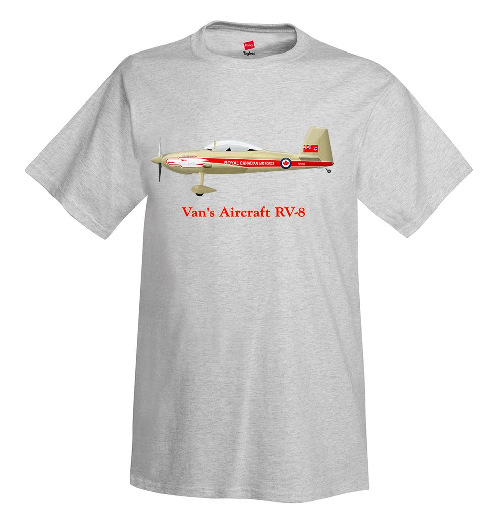 Van's Aircraft RV-8 Airplane T-Shirt - Personalized with Your N#