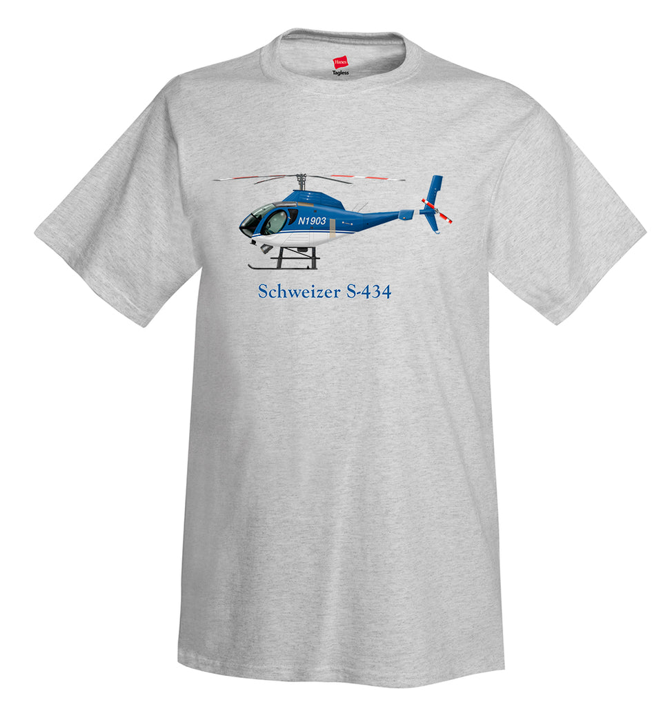 Schweizer S-434 Helicopter T-Shirt - Personalized with Your N#